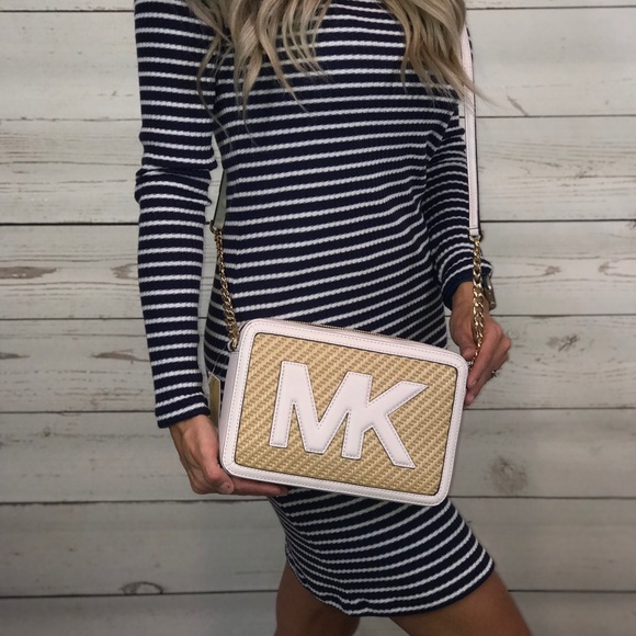 Michael Kors Straw Python Capsule Crossbody - Picture 2 of 7